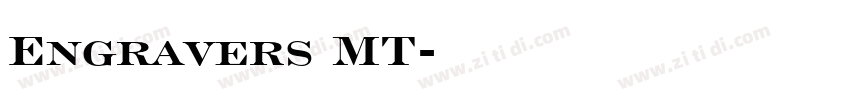 Engravers MT字体转换
